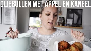 Oliebollen met appel en kaneel  OhMyFoodness [upl. by Anawyt]