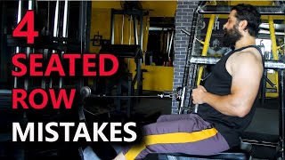 4 seated row exercise mistakes hindi urdu [upl. by Atirys]