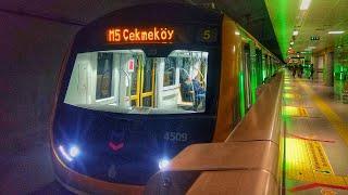 Travelling Between Üsküdar  Çekmeköy On The Istanbul Metro [upl. by Renate]