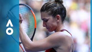 Simona Halep v Angelique Kerber match highlights SF  Australian Open 2018 [upl. by Airetnuhs706]