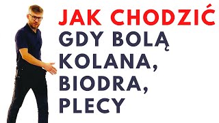 SUPER na BÓL PLECÓW BÓL BIODRA BÓL KOLANA  chodzenie wstecz  dr n med Marcin Wytrążek [upl. by Nauqat]