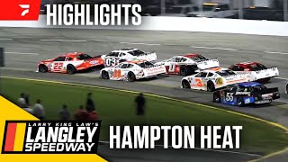 Dale Earnhardt Jr Battles Late Model Stars  Hampton Heat at Langley Speedway 72024  Highlights [upl. by Nitneuq]