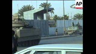 Firefight and attacks on vehicles in Baghdad [upl. by Airekal]