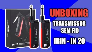 Unboxing Transmissor Sem Fio Irin  IN 20 [upl. by Itnavart]