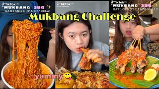 Mukbang Challenge Nasi padang mix Samyang Mozarela😯🥑 hey chandra  mukbang [upl. by Einnol]