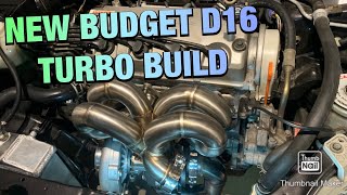 HOW TO TURBO D16 CIVIC EBAY T3T4 TURBO CHEAP POWER [upl. by Aubyn]