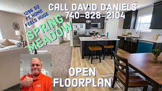 SPRING MEADOW Modular Home Big Open 3 BR Floorplan Clayton Homes Frazeysburg David Daniels [upl. by Hillell937]