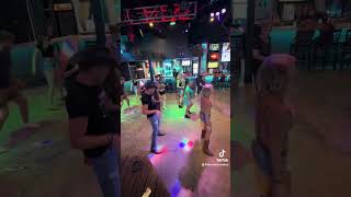 A bar song  Tipsy by BOOZEY Shaboozey Country line dancing at Beach Club in Sarasota FL [upl. by Sevein]