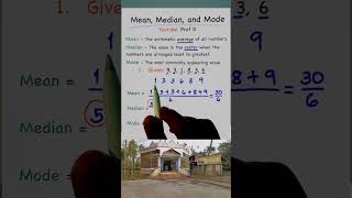 Mean Median Mode  Definition of mean Median mode [upl. by Allecnirp]