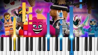 Catchy Song  The LEGO Movie 2 The Second Part  EASY Piano Tutorial [upl. by Nylekoorb]