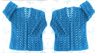 Easy ✨ 💯 Crochet Sweater pattern Vest Pattern new crochet Sweater design only stitch 😲 [upl. by Austine]