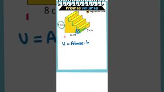 VOLUMEN figura compuesta por PRISMAS maths educacionmatematica begoprofe aprendematematicas [upl. by Tim]