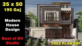 35X50 4BHK G1 House Design  195 Gaj with mindblowing Interior design  DV Studio [upl. by Assadah358]