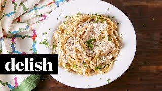 Instant Pot Chicken Alfredo  Delish [upl. by Aerdnak]