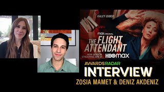 The Flight Attendant Stars Zosia Mamet amp Deniz Akdeniz Talk About Ani And Maxs Bigger Roles [upl. by Anali]