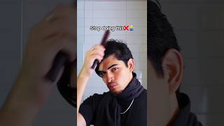 Middle part unlocked✅🫡viralvideo hairstyle straighthair tutorial shorts [upl. by Gayelord]