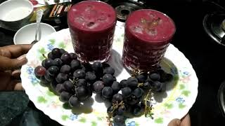 GRAPE JUICE  MOHIN IS KITCHEN IN TELUGU [upl. by Aitercal]