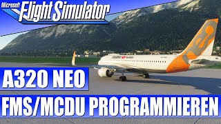 A320 NEO MOD  FMS ProgrammierungFlugplan eingeben★ Microsoft Flight Simulator 2020 [upl. by Eisaj]