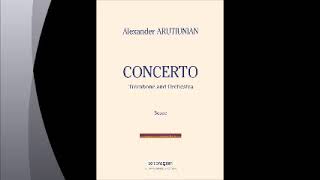 Alexander Arutiunian  Concerto for Trombone and Orchestra 1st Movement Play Along [upl. by Aicek]