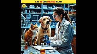 Cat vs Dog Saliva Proved Islam shorts [upl. by Aryaz]