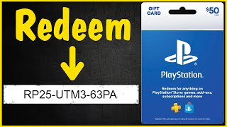 How to Redeem a PlayStation Gift Card Code on PS4 PS5 or Website prepaid voucher pin for PS Plus [upl. by Enyaj384]