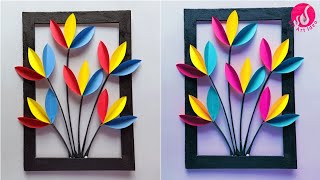 DIY Wall Hanging  Flower Wall Hanging Handmade Paper Wall Hanging  Easy Craft [upl. by Wrennie]