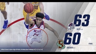 NJIT Highlights vs Brown 111118 [upl. by Schmeltzer]