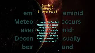 GEMINID METEOR SHOWER PART 1 meteor star radiant earth asteroid shorts viralshorts [upl. by Chamberlin]