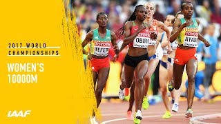 Womens 10000m Final  IAAF World Championships London 2017 [upl. by Eylhsa]