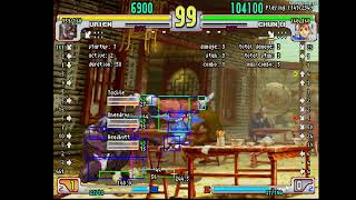 chun punition vs urien cr mk sping lk cr lp os hk VS head butt [upl. by Llebanna752]