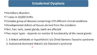 Ectodermal Dysplasia  Spot Diagnosis  1  Pediatrics [upl. by Ayokahs]