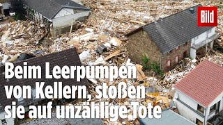 UnwetterKatastrophe in Deutschland In Erftstadt stürzen die Häuser weiter ein [upl. by Kernan]