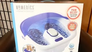 HoMedics Bubble Bliss Deluxe Foot Spa Review [upl. by Ribaj]