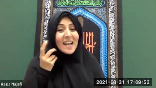 Alima Razia Batool Najafi  Majlis for Karachi Mominaat Online  22nd Muharram 1443 [upl. by Broderick]