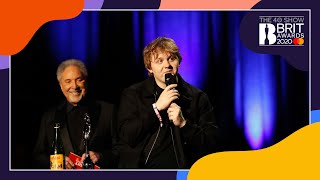 Lewis Capaldi wins Song of the Year  The BRIT Awards 2020 [upl. by Steve]