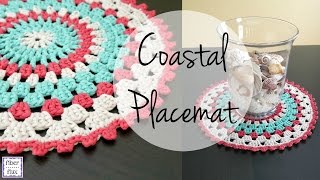 How To Crochet the Coastal Placemat Episode 327 [upl. by Yllim]