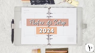 Planner Setup 2024 deutsch  KALENDER SETUP 2024  Filofax A5 [upl. by Ocirnor]