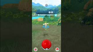 I caught a shiny blue FLABEBE So excited to get a shiny blue Florges Pokemon Go [upl. by Rotkiv684]