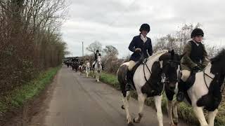 The Beaufort Hunt near Tetbury  New Years Eve 2018 [upl. by Kotta]