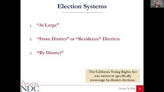 Second Public Hearing  California Voting Rights Act Criteria for Drafting Maps  Presentation [upl. by Pruchno]