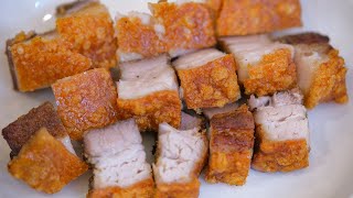 The Best Chinese Crispy Pork Belly Recipe Air Fry Method [upl. by Wivina]