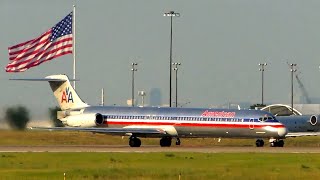 18 BEST American Airlines MD80 Landings amp Takeoffs  FAREWELL AA MADDOG [upl. by Spiegleman]