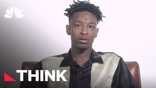 Rapper 21 Savage Has Some Money Tips For Broke People  Think  NBC News [upl. by Merdith]