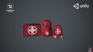 Medkit Pack Fully PBRLow Poly Game Assets [upl. by Gabriella933]