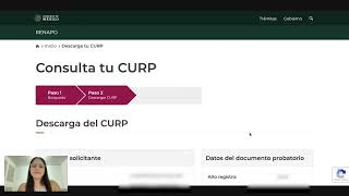 ¿Cómo descargar tu CURP en línea [upl. by Kolosick]