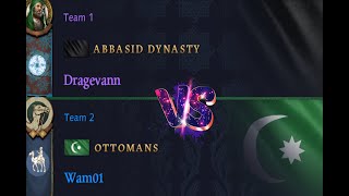 AoE4 Abbasid Dynasty vs Ottoman Dragevann vs Wam01 [upl. by Aleakam]