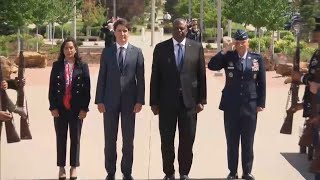 PM Trudeau at NORAD headquarters official welcome ceremony and briefing session – June 7 2022 [upl. by Sloatman]