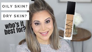 NARS NATURAL RADIANT LONGWEAR FOUNDATION WEAR TEST  Normal Oily Skin  Shade Stromboli [upl. by Irbua]