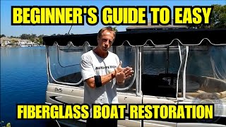 Boat Fiberglass Restoration Pro Tips and Techniques [upl. by Ened]