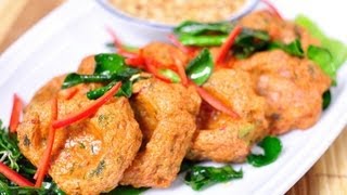 Thai Fish Cake Tod Mun Pla Glai [upl. by Kowalski]